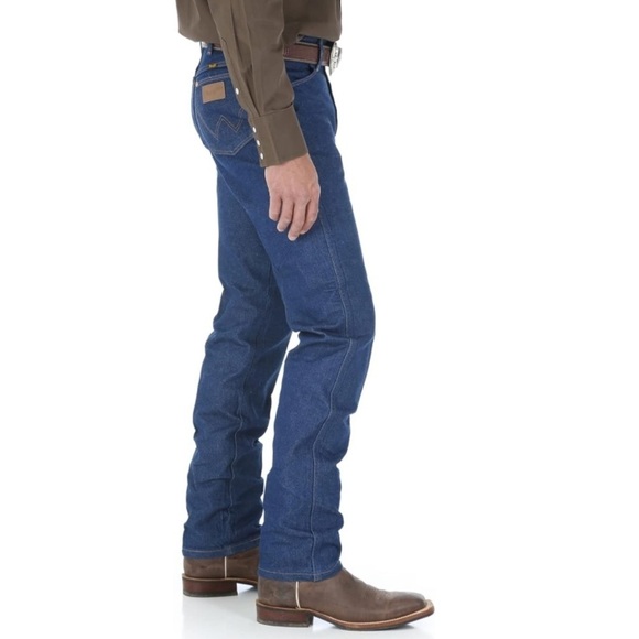 Wrangler Men's 13MWZ Cowboy Cut Rigid Indigo Original Fit Jeans. Size: 36” x 40” - Picture 1 of 10